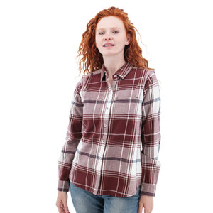 Salina Organic Plaid Shirt studio alt 1 mahogany