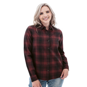 Salina Organic Plaid Shirt studio red