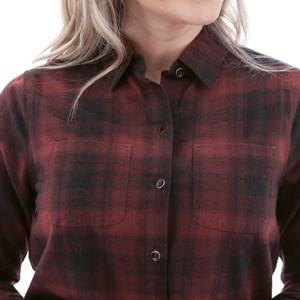 Salina Organic Plaid Shirt studio alt 2 red