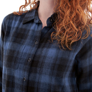 Salina Organic Plaid Shirt studio alt 2 dark denim