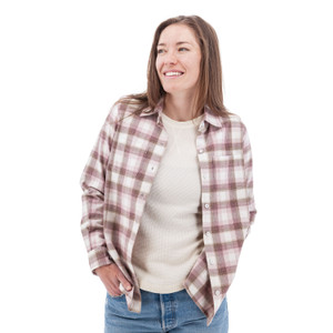Salina Organic Plaid Shirt studio rose
