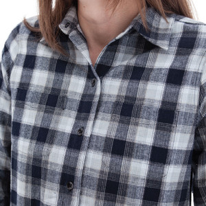 Salina Organic Plaid Shirt studio alt2 blue