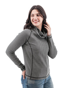 Wrenley Cowl Neck Pullover studio alt1