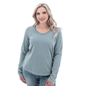 Layla Organic V-Neck Top studio