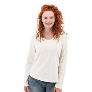 Layla Organic V-Neck Top studio