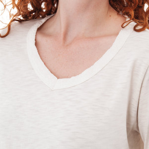Layla Organic V-Neck Top studio alt2