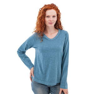 Layla Organic V-Neck Top studio
