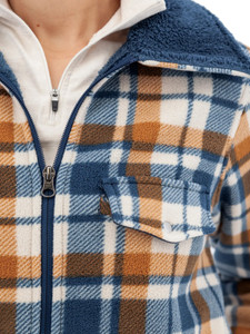 Millie Plaid Fleece Jacket studio alt 2