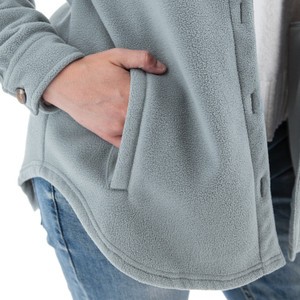 Emery Fleece Shirt-Jac studio detail