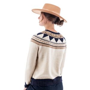 Alani Fair Isle Cardigan studio back Alani Fair Isle Cardigan studio back