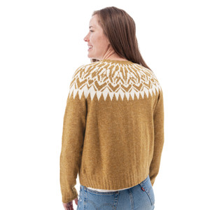 Alani Fair Isle Cardigan studio back