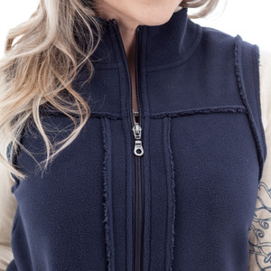 Payette Fleece Vest studio detail