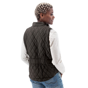Nora Recycled Quilted Vest studio back