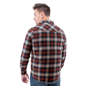 Tall Ranger Organic Snap Flannel Shirt studio back