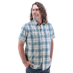 Liam Organic Cotton Snap Button Shirt studio alt 1