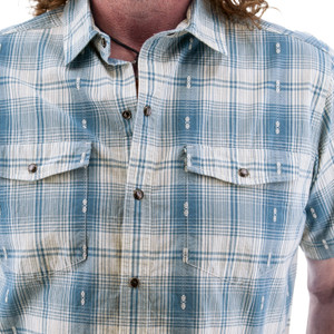 Liam Organic Cotton Snap Button Shirt studio alt 2