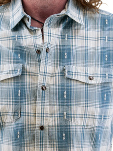 Liam Organic Cotton Snap Button Shirt studio alt 2