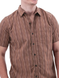 Hawke Organic Cotton Striped Shirt studio alt 1