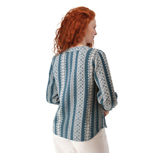 Anna Smocked Sleeve Blouse back