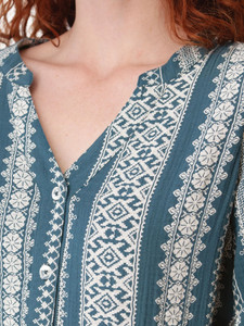 Anna Smocked Sleeve Blouse alt2