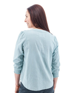 Anna Smocked Sleeve Blouse studio back