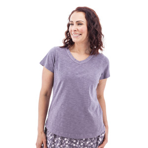 Layla Organic Cotton V-Neck Tee studio