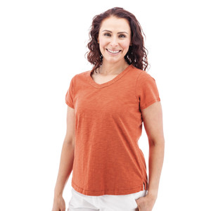 Layla Organic Cotton V-Neck Tee studio alt1