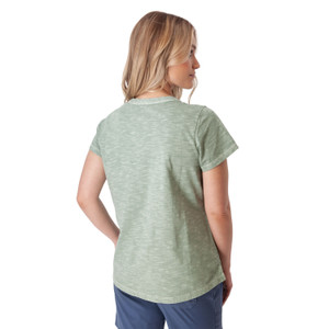 Layla Organic Cotton V-Neck Tee back
