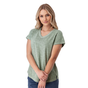 Layla Organic Cotton V-Neck Tee alt1