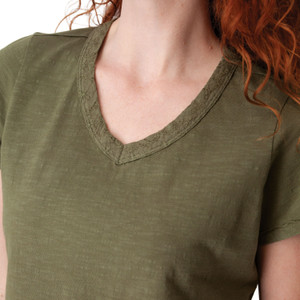 Layla Organic Cotton V-Neck Tee alt2
