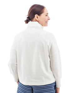Corina Recycled 1/4 Zip Pullover studio back