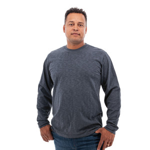 Kayce Organic Long Sleeve Crewneck T-Shirt studio alt 1