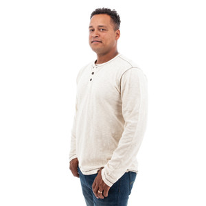 Dominic Organic Cotton Henley studio alt 1