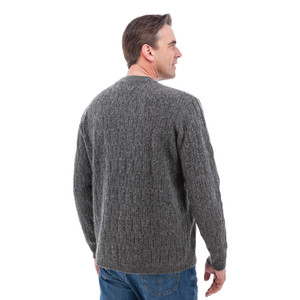 Wade Classic Cable Knit Sweater studio back