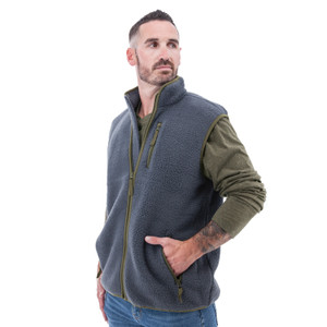 Zachary Sherpa Fleece Vest studio