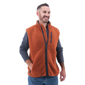 Zachary Sherpa Fleece Vest studio