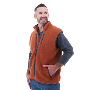 Zachary Sherpa Fleece Vest studio alt 1