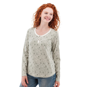 Skyla Organic Floral Henley studio alt 1