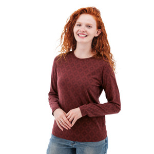 Tatum Organic Geo Print Long Sleeve Top studio