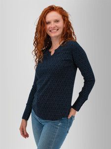 Tia Waffle Knit Floral Top studio