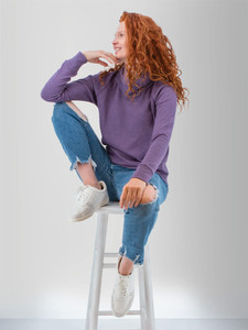 Cyndi Waffle Knit Cowl Neck studio