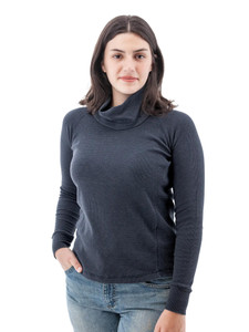 Cyndi Waffle Knit Cowl Neck studio