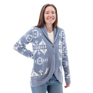 Willa Southwestern Shawl Collar Cardigan studio Willa Southwestern Shawl Collar Cardigan studio