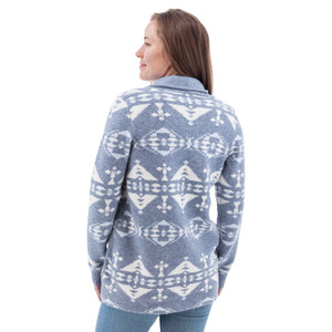 Willa Southwestern Shawl Collar Cardigan studio back Willa Southwestern Shawl Collar Cardigan studio back