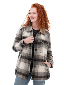 Joni Boyfriend Plaid Shirt Jacket studio