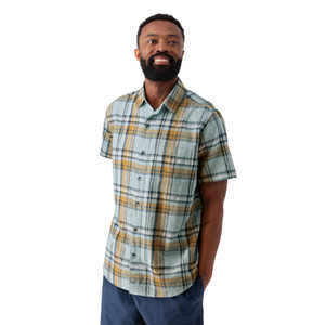 Porter Button Front Plaid Shirt studio Light Blue alt 1