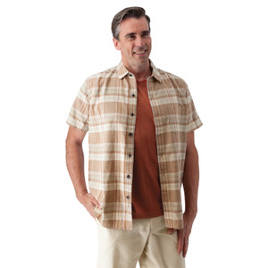 Porter Button Front Plaid Shirt studio clove alt 1