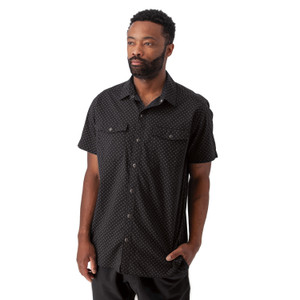 Liam Pearl Snap Printed Shirt Black alt 1