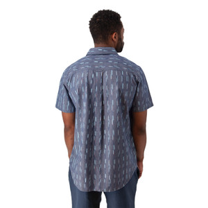 Hawke Organic Cotton Shirt Midnight Blue back