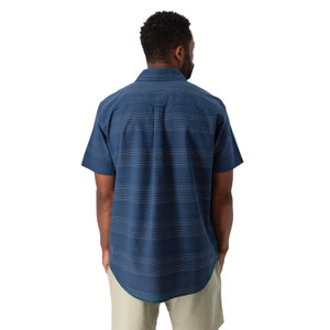 Hawke Organic Cotton Shirt Dark Blue back